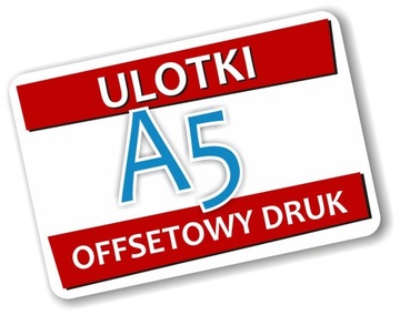 Ulotki A5 5000 szt 170g Ulotka Dwie Strony Kolor GRUBE Canva
