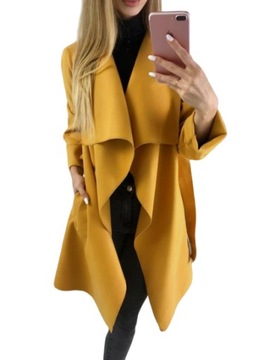 ПЛЮС РАЗМЕР водопад MAXI XXXXL 44–52 ДЛИННОЕ ПАЛЬТО