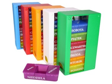 Контейнер-коробка для лекарств-таблеток 7х3 ЕЖЕНЕДЕЛЬНО