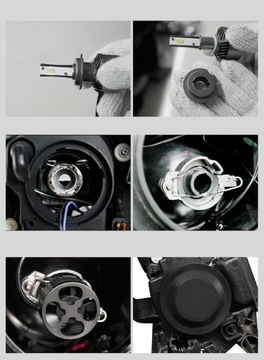 Светодиод H7 GT ZES K5 + 300% 8000Лм 6000К двусторонний
