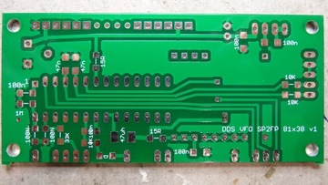 Płytka do Syntezy DDS VFO 8 pasm cw ssb SP2FP mini