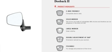 Левое велосипедное зеркало Zefal Dooback II