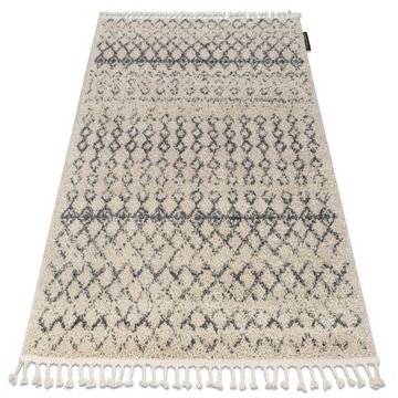 Dywan MAROKO frędzle shaggy 200x290 krem #GR2786