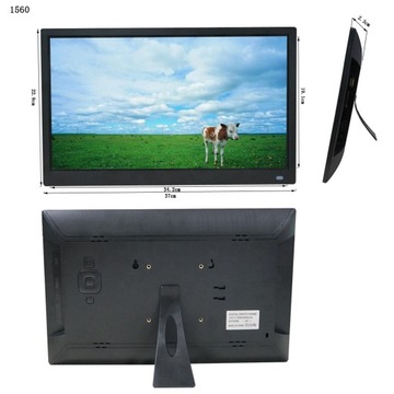 ЦИФРОВАЯ РАМКА 15,6-дюймовые часы USB SD Пульт дистанционного управления 1920x1080p