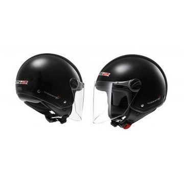 Kask LS2 Rocket 2 Black XS kask otwarty połysk