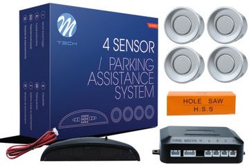 Czujniki parkowania M-Tech 4-sensor srebrne LED