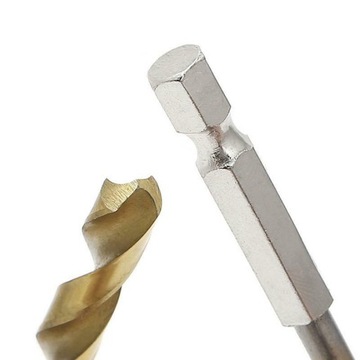 СВЕРЛА ШЕСТИГРАННЫЕ ПО МЕТАЛЛУ 1,5-6,5 HSS ТИТАН 13 ШТ.