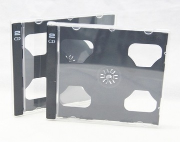 Pudełka na 2 x CD - Box - Jewel Case Czarne 5 szt Produkt Polski