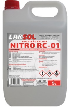 Разбавитель NITRO RC 01 ПОДДОН 5л X 60ШТ.