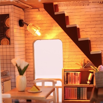 Модель дома своими руками КАФЕ ТЕРРАСА 3D светодиодный пазл