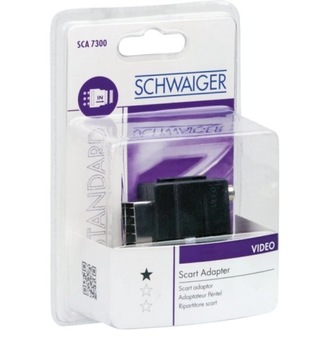 ADAPTER EURO SCART 3x RCA CINCH SCHWAIGER SCA7300