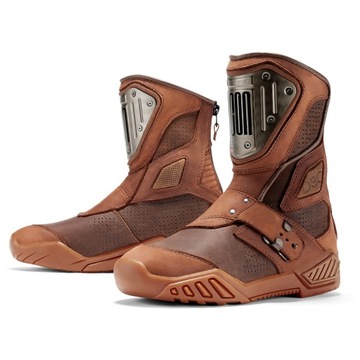 BUTY MOTOCYKLOWE ICON RETROGRADE BRĄZOWE