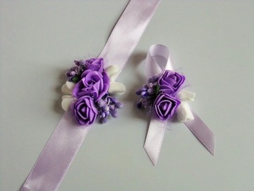 KM 15 F * Kotylion + przypinka * ślub, studniówka