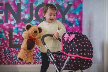 КОЛЯСКА KINDERPLAY DOLL Глубокая гондола со складным верхом