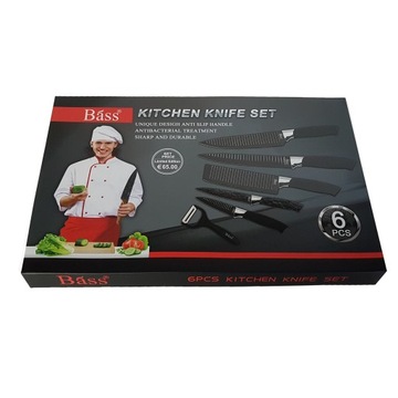 СОВРЕМЕННЫЙ НАБОР КУХОННЫХ НОЖЕЙ 3+1 EDENBERG, ЧЕРНЫЙ EDENBERG 9814