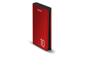 Aluminiowy Powerbank 10000mAh Kabel Micro USB TYPC