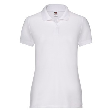 DAMSKA KOSZULKA POLO 65/35 - FRUIT white M