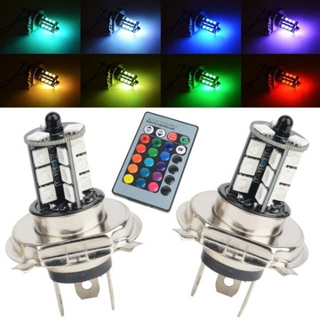 СВЕТОДИОДНЫЕ ЛАМПЫ RGB H1 H3 H4 H7 H8 H11 HB3 HB4 + ПУЛЬТ ДИСТАНЦИОННОГО УПРАВЛЕНИЯ