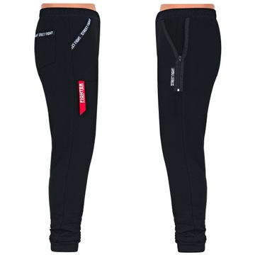 OKAZJA SPODNIE SPORT. MGP czarne zam. 140 cm HIT