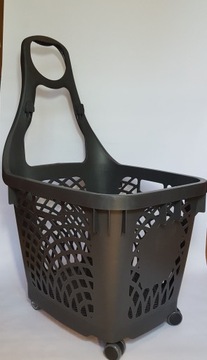 KOSZYK SKLEPOWY NA KÓŁKACH STABILNY-WYTRZYMAŁY 66L