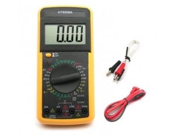 24# MIERNIK LCD MULTIMETR Z TEMPERATURĄ SONDA