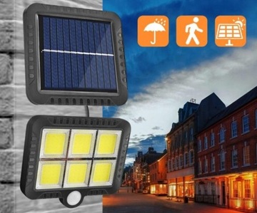 СОЛНЕЧНАЯ ЛАМПА 120 LED С ДАТЧИКОМ ДВИЖЕНИЯ В СУМЕРКАХ