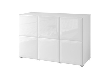 KOMODA 120CM CONVENSSO COK120 BIAŁY POŁYSK MDF