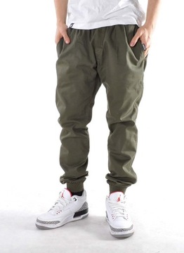 Spodnie 3XL Bossline Casual joggery khaki XXXL