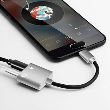 Переходник USB-C на Mini Jack 3,5 мм + блок питания USB-C