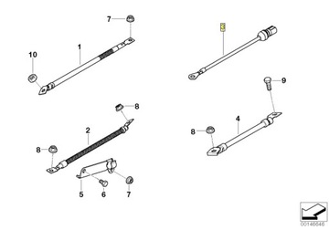 OE BMW PŘÍVOD ŘÍZENÍ SVÍČEK ŽHAVÍCÍCH X3 E83 2.0D 12513402979