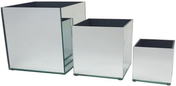 Зеркальный цветочный горшок MIRROR COVER Glamour L