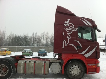 Обтекатели Scania Highline R, спойлеры кабины