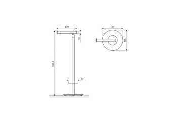 ПОЛОЧКА ДЛЯ ТУАЛЕТНОЙ БУМАГИ RIKO SPARE