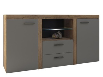 nowoczesna KOMODA RUMBA L komody do salonu + LED