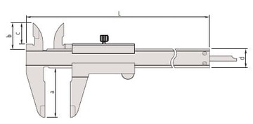 Аналоговый штангенциркуль 150 мм MAUA 0.05 6 SQ MITUTOYO (530-104)