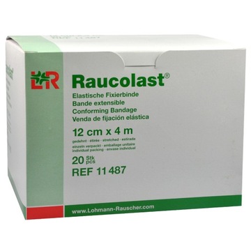 RAUCOLAST elast.bandaż podtrzym.12cm x 4m -10 szt.