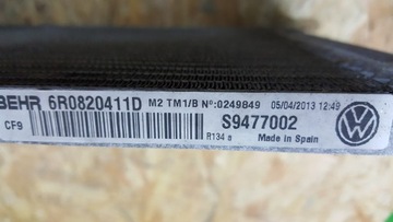CHLADIČ KLIMATIZACE KLIMA VW POLO 6R0 6R 13 14