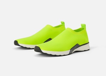 СПОРТИВНАЯ ОБУВЬ ZARA * NEON TEXTILE УДОБНАЯ — 38 / 24,6