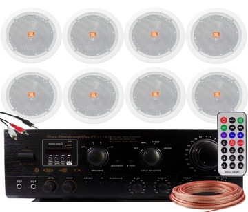 NAGŁOŚNIENIE SUFITOWE JBL 8.0 SALON LOKAL STREFY
