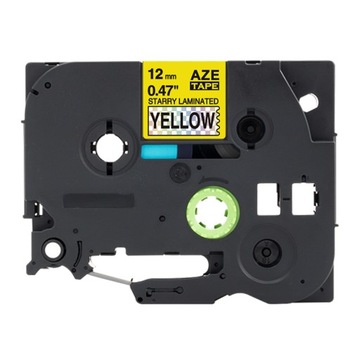 TAŚMA DO BROTHER ŻÓŁTA DECO TZe-631LT 12mm TZ631LT