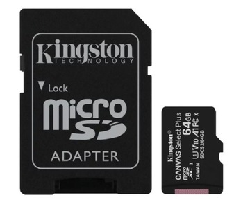 КАРТА KINGSTON MICROSD 64 ГБ MICRO CL10 SD-АДАПТЕР