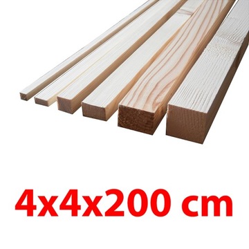 Kantówka strugana 4x4x200 cm - ŚWIERK