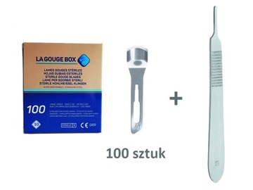 DŁUTKO DŁUTO PODOLOGICZNE 10 mm - 100 SZT + UCHWYT