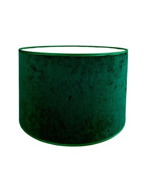 Abażur Premium Owal PCV Welur Zielony 20x20x25 cm