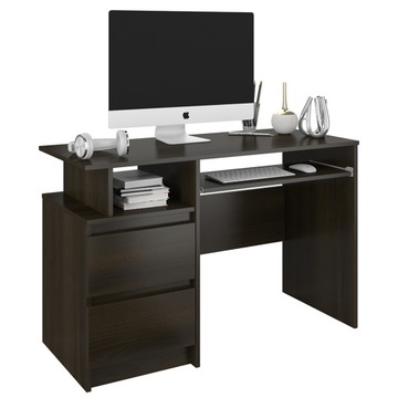 Meble Biurko komputerowe 135cm wenge N7