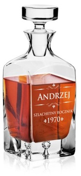 PREZENT dla FACETA karafka do whisky z grawerem