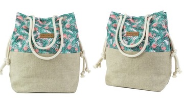 TOREBKA WOREK SHOPPER TORBA FLAMINGI LEN 10 WZORÓW