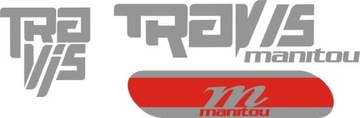 TRAVIS MANITOU naklejki amortyzator widelec 154R