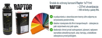 RAPTOR U-POL ЗАЩИТНОЕ СРЕДСТВО 1Л + КРАСКА RAL PALET