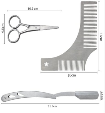 Шаблон ножниц для бритвы BEARD KIT